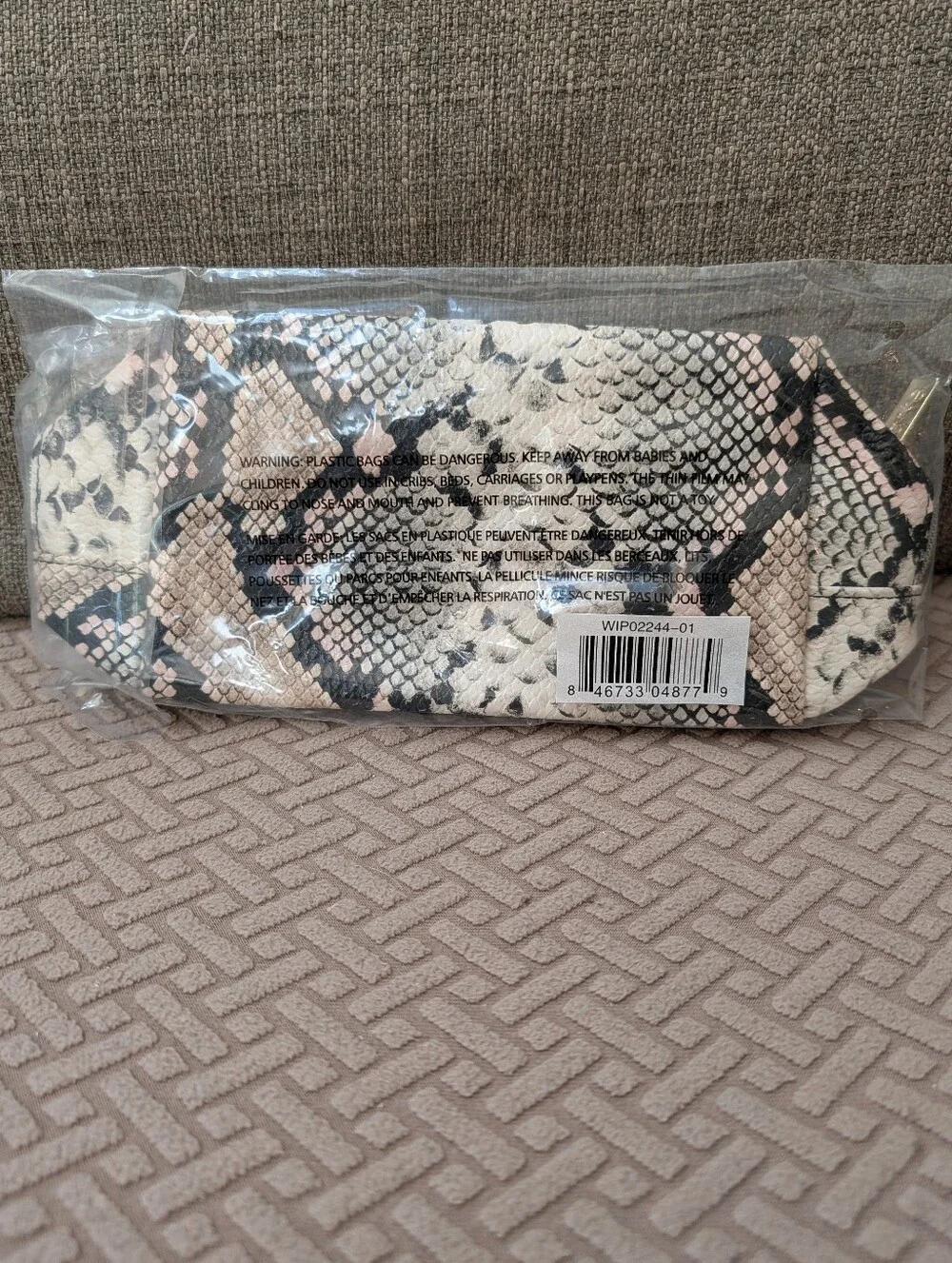 Tarte Snake Print Cosmetic Bag NIP